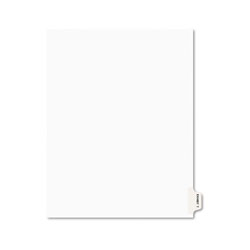 Avery Avery-Style Preprinted Legal Side Tab Divider, Exhibit T, Letter, White, 25/Pack