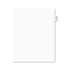 Avery Avery-Style Preprinted Legal Side Tab Divider, Exhibit V, Letter, White, 25/Pack