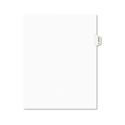 Avery Avery-Style Preprinted Legal Side Tab Divider, Exhibit W, Letter, White, 25/Pack