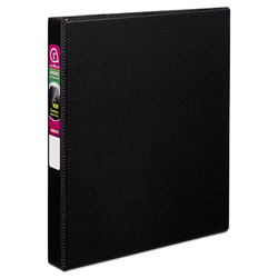 Avery Durable Non-View Binder with DuraHinge and Slant Rings, 3 Rings, 1 in Capacity, 11 x 8.5, Black