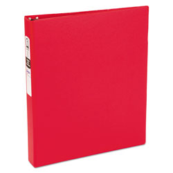 Avery Economy Non-View Binder with Round Rings, 3 Rings, 1 in Capacity, 11 x 8.5, Red