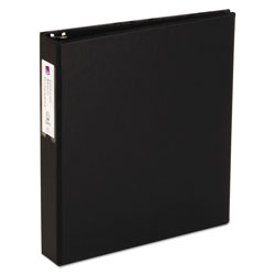 Avery Economy Non-View Binder with Round Rings, 3 Rings, 1.5" Capacity, 11 x 8.5, Black (AVE04401)