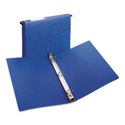 Avery Hanging Storage Flexible Non-View Binder with Round Rings, 3 Rings, 1 in Capacity, 11 x 8.5, Blue