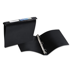 Avery Hanging Storage Flexible Non-View Binder with Round Rings, 3 Rings, 1 in Capacity, 11 x 8.5, Black