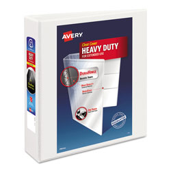 Avery Heavy-Duty Non Stick View Binder with DuraHinge and Slant Rings, 3 Rings, 2 in Capacity, 11 x 8.5, White