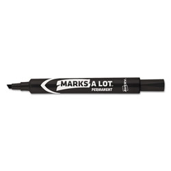 Avery MARKS A LOT Large Desk-Style Permanent Marker, Broad Chisel Tip, Black, Dozen (AVE08888)