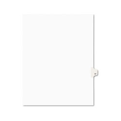 Avery Preprinted Legal Exhibit Side Tab Index Dividers, Avery Style, 10-Tab, 67, 11 x 8.5, White, 25/Pack
