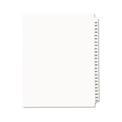 Avery Preprinted Legal Exhibit Side Tab Index Dividers, Avery Style, 25-Tab, 326 to 350, 11 x 8.5, White, 1 Set