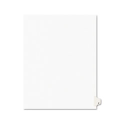 Avery Preprinted Legal Exhibit Side Tab Index Dividers, Avery Style, 26-Tab, Z, 11 x 8.5, White, 25/Pack