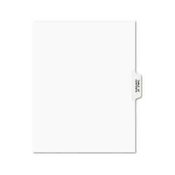 Avery Preprinted Legal Exhibit Side Tab Index Dividers, Avery Style, 25-Tab, Table Of Contents, 11 x 8.5, White, 25/Pack