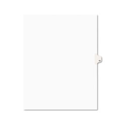 Avery Preprinted Legal Exhibit Side Tab Index Dividers, Avery Style, 10-Tab, 12, 11 x 8.5, White, 25/Pack