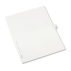 Avery Preprinted Legal Exhibit Side Tab Index Dividers, Allstate Style, 10-Tab, 38, 11 x 8.5, White, 25/Pack