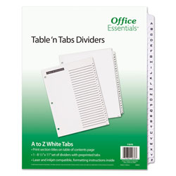Avery Table 'n Tabs Dividers, 26-Tab, Letter