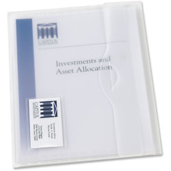 Avery Translucent Poly Document Wallets, Letter Size, Clear, 12 per Pack