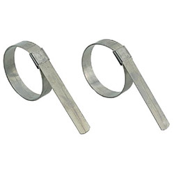 Band-It CP Series Center Punch Clamp, 1.5 in dia, 5/8 in Wide, 0.025 in Thick, Galvanized Carbon Steel