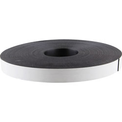 Baumgarten's Adhesive Magnetic Tape, Flexible, 1"x100', Black
