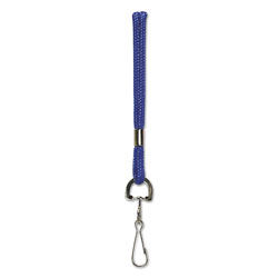 Baumgarten's Rope Lanyard with Hook, 36 in, Nylon, Blue