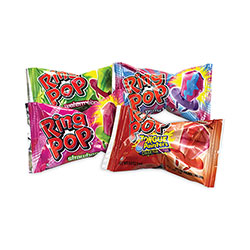 Bazooka® Ring Pop Lollipops, Assorted Flavors, 0.5 oz, 40 Piece Tub
