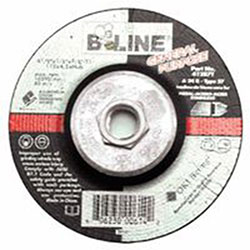 Bee Line Abrasives Depressed Center Combo Wheel, 4-1/2 in dia, 1/8 in Thick, 5/8 in-11 Arbor, 30 Grit, Aluminum Oxide