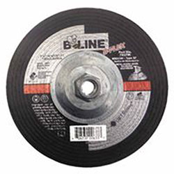 Bee Line Abrasives Flexible Depressed Center Wheel, 7 in dia, 1/8 in Thick, 5/8 in-11 Arbor, 46 Grit, Aluminum Oxide