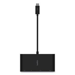Belkin USB-C Multimedia Adapter, HDMI; Ethernet; USB-A; USB-C; VGA, 4.33 in, Black