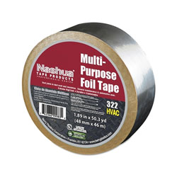 Berry Global 322 Multi-Purpose Plain Foil Tape, 2 in x 50 yd, 5 mil, Aluminum Silver