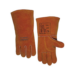 Best Welds COMFOflex® Premium Leather Welding Gloves, Split Cowhide, Large, Buck Tan