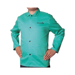Best Welds Flame Retardant (FR) Cotton Sateen Jacket, 2X-Large, Visual Green