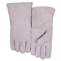 Best Welds Leather Welder's Gloves, Shoulder Split Cowhide, Small, Blue