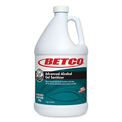 Betco Advanced Gel Hand Sanitizer, 1 gal Bottle, Light Fresh Scent, 4/Carton