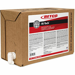 Betco Hi-Tech Metal Interlocked Floor Finish, Liquid, 640 fl oz (20 quart), Mild Scent, Milky White, Clear