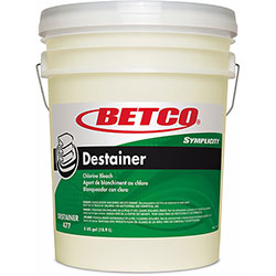 Betco Symplicity Destainer, 640 Oz Pail, Amber - Ready-To-Use Liquid - 864 oz (54 lb) - 5 - Amber, Orange