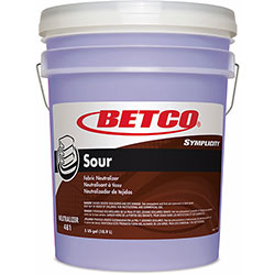 Betco Symplicity Sour Fabric Neutralizer - Concentrate Liquid - 640 fl oz (20 quart) - Mild Scent - Yellow