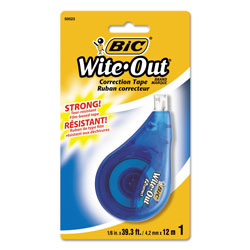 BIC® Wite-Out EZ Correct Correction Tape, Non-Refillable, 1/6 x 400,  4/Pack