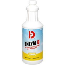 Big D Enzym D Bacteria/Enzyme Culture Deodorant - Liquid - 32 fl oz (1 quart) - Citrus Scent - White