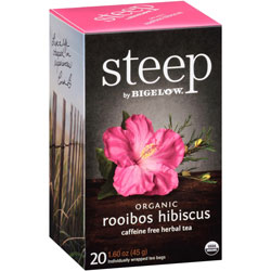 Bigelow Tea Company Herbal Tea, Rooibos Hibiscus, Organic, 20/BX, Multi
