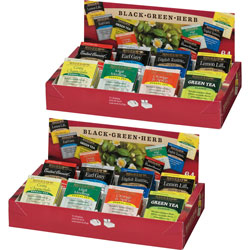 Bigelow Tea Company Tea Tray Packs, 8 Assorted Teas, 128/BX