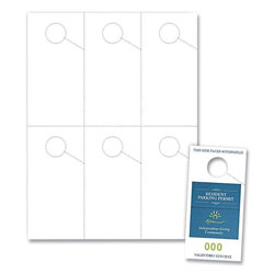 Blanks/USA® Micro-Perforated Parking Pass, 8.25 x 11, White, 6 Passes/Sheet, 50 Sheets/Pack
