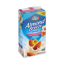 Blue Diamond® Almond Breeze Almond Milk, Unsweetened Vanilla, 64 oz Carton, 2/Pack