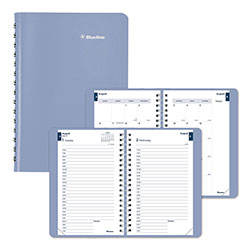 Blueline Academic Daily/Monthly Planner, 8 x 5, Cloud Blue Cover, 12-Month (Aug to July): 2023 to 2024