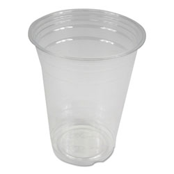 Boardwalk Clear Plastic Cold Cups, 16 oz, PET, 50 Cups/Sleeve, 20 Sleeves/Carton