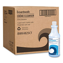 Boardwalk Creme Cleanser, Baby Powder Scent, 32 oz Bottle,12/Carton