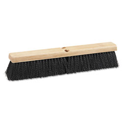 Boardwalk Floor Brush Head, 3" Black Medium Weight Polypropylene Bristles, 18" Brush (BWK20618)
