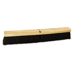 Boardwalk Floor Brush Head, 3 in Black Polypropylene Bristles, 24 in Brush