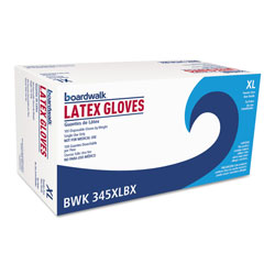 Boardwalk General-Purpose Latex Gloves, Natural, X-Large, Powder-Free, 4.4 mil, 1,000/Carton