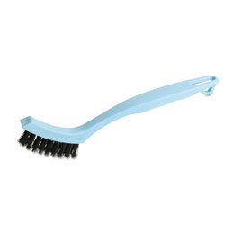 Boardwalk Grout Brush, Black Nylon Bristles, 8.13 in Blue Plastic Handle