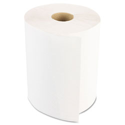 Boardwalk Hardwound Paper Towels, Nonperforated, 1-Ply, 8 in x 350 ft, White, 12 Rolls/Carton