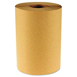Boardwalk Hardwound Paper Towels, Nonperforated, 1-Ply, 8 in x 800 ft, Natural, 6 Rolls/Carton