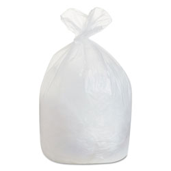 Boardwalk High-Density Can Liners, 60 gal, 19 mic, 38 in x 58 in, Natural, 25 Bags/Roll, 6 Rolls/Carton