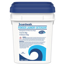 Boardwalk Laundry Detergent Powder, Low Foam, Crisp Clean Scent, 18 lb Pail (BWK340LP)